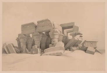 Égypte et Nubie : Volume I - N° 1, N° 2, Restes du Portique du Temple de Kom Ombo