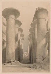 Égypte et Nubie : Volume I - N° 20, Grande Salle à Karnak, Thèbes