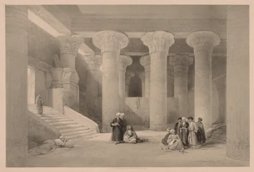 Égypte et Nubie : Volume I - N° 24, Temple à Esneh, 1838