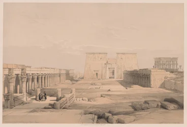 Égypte et Nubie : Volume I - N° 42, Grand Approche du Temple de Philae, Nubie