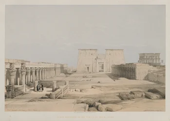 Égypte et Nubie, Volume I : Grand Approche du Temple de Philae, Nubie, 1847