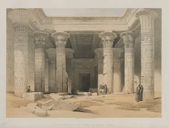 Égypte et Nubie, Volume I : Grand Portique du Temple de Philae, Nubie, 1847