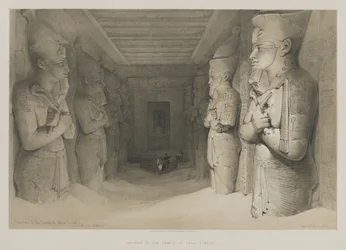 Égypte et Nubie, Volume I : Intérieur du temple d