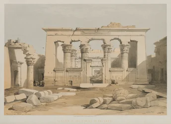 Égypte et Nubie, Volume I : Portique du temple de Kalabshe, 1847