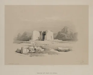Égypte et Nubie, Volume I : Temple à Tafa en Nubie