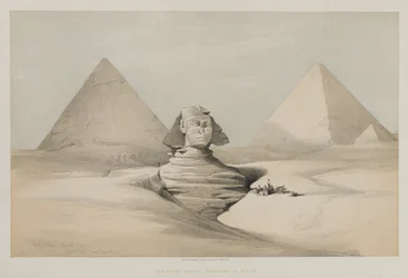 Le grand sphinx, pyramides de Gizeh