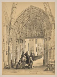 Croquis en Belgique et en Allemagne, Première Série, Porche de Frauenkirch, Nuremberg