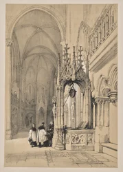 Croquis en Belgique et en Allemagne, Première Série, Le Puits Saint dans la Cathédrale de Ratisbonne