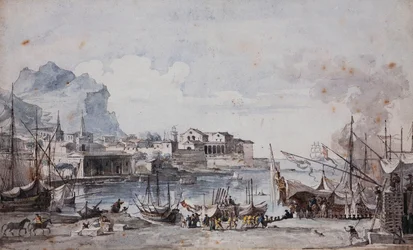 Vue du port de Palerme, 1777