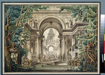 La procession au temple
