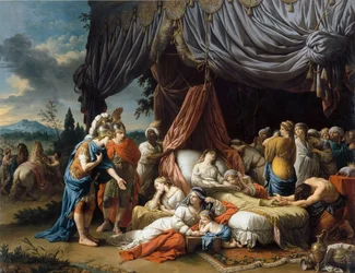 Alexandre le Grand et Héphaestion au chevet de la femme de Darius III
