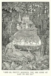 "Et donc, jolie Roseken, tu es enfin venue nous voir?"