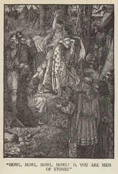 Hurlez, hurlez, hurlez, hurlez! ô, vous êtes des hommes de pierre