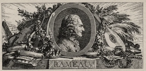 Portrait de Jean Philippe Rameau (1683-1764) gravure de Louis-Joseph Masquelier