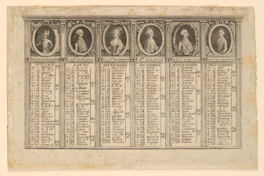 Almanach pour le second semestre de l
