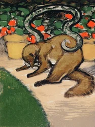 Rikki-Tikki-Tavi, illustration du "Livre de la jungle" de Rudyard Kipling (1965-1936) publié à Paris