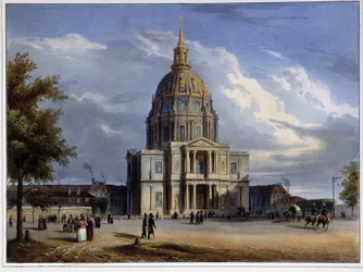 Dôme des Invalides dans « Paris en 1837 » par Arnout