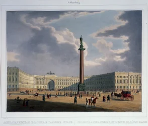 La colonne Alexandre. Vue depuis le quartier général de l