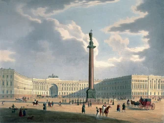 La colonne Alexandre et le quartier général de l