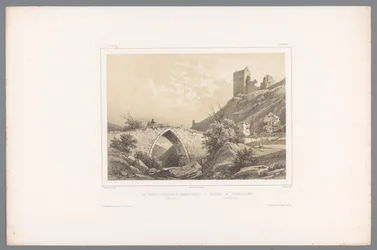 Vue des ruines du château de Hammershus