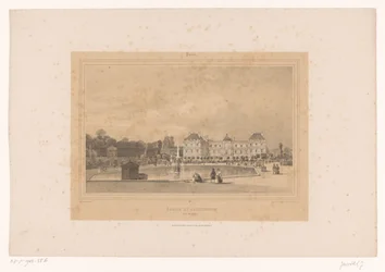 Vue du Palais du Luxembourg depuis le Jardin du Luxembourg