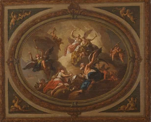 Esquisse pour un plafond ovale