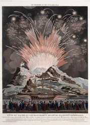 Festivités lors du couronnement de Napoléon - 1806 - 54,3 x 42,4 - Collection privée