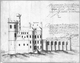 Façade de la Porte et Hôtel de Nesle, 1662