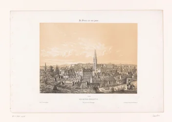 Vue de Quimper depuis la colline