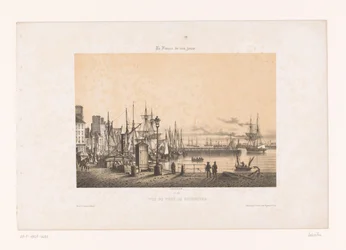 Vue du port de Cherbourg