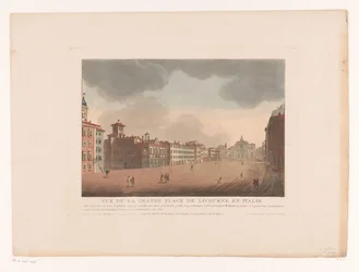Vue de la Piazza Grande à Livourne