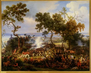 Bataille de Chiclarra pres de Cadix le 5 mai 1811 (painting on canvas)