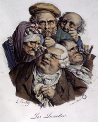 Les lunettes, vers 1820