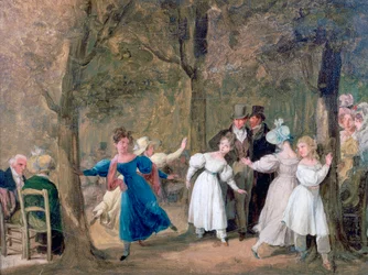 Réunion dans les jardins du Luxembourg, 1761-1845