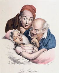 Les Sept Péchés capitaux : la luxure par Boilly