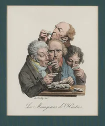 Manger des huîtres, 1825