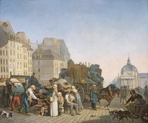 Les déménageurs de maison, 1840