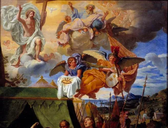 Le roi Louis IX (Saint Louis) (1214-1270) soignant ses soldats (détail)