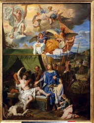 Thaumaturgie: Roi Louis IX (Saint Louis) guérissant les écrouelles
