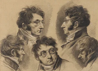 Louis-Léopold Boilly - 5 self-portraits