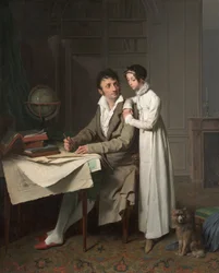 La leçon de géographie (Portrait de Monsieur Gaudry et de sa fille)