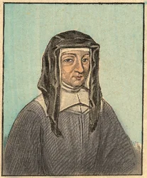 Portrait de Louise de Marillac (Louise Le Gras) (1591-1660) - Gravure de « L