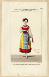 Mademoiselle Noblet en Fenella. Costume pour l
