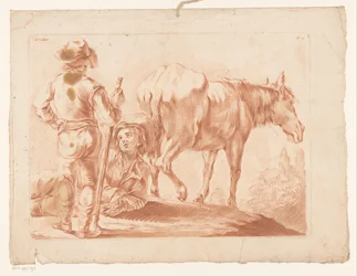Deux garçons avec un cheval