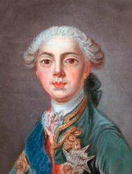 Louis Stanislas Xavier de France (futur Louis XVIII), Comte de Provence (1755-1824) - Gravé par Louis Marin Bonnet (1736 ou 1743-1793)