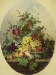 Nature morte avec fruits et fleurs