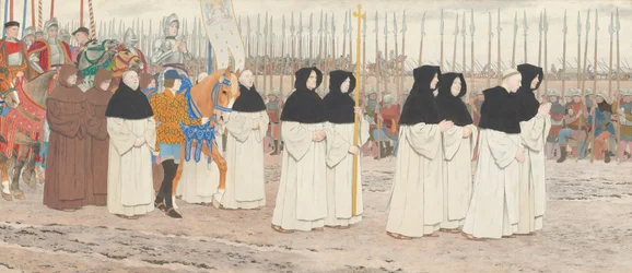 La Pucelle en armure à cheval, série Jeanne d