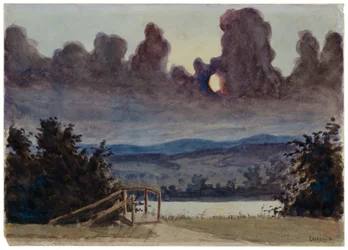 Nuages sombres, c.1901 (aquarelle et crayon sur papier)