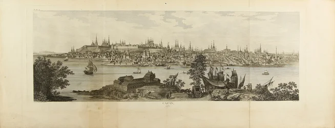 Vue panoramique de Kasan, 1767