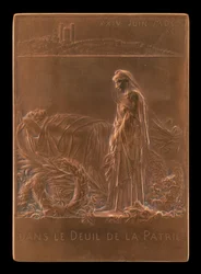 La France pleurant le Président de la République [verso], 1894